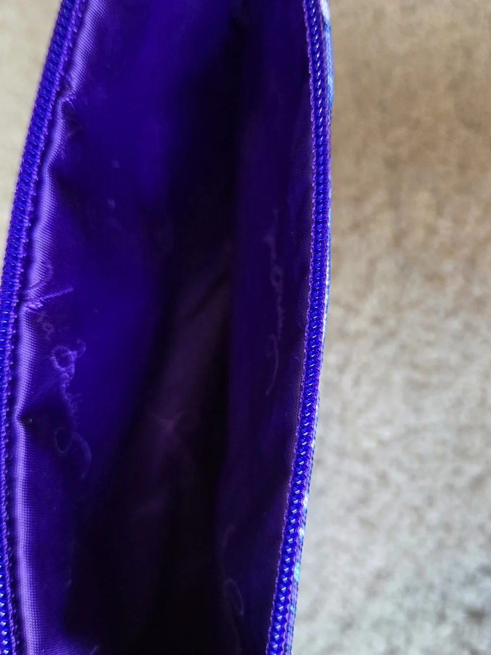 Vera Bradley Zip Pencil Pouch- Lilac Tapestry